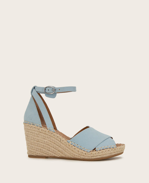 Charli Suede X-Band Espadrille Wedge Sandal