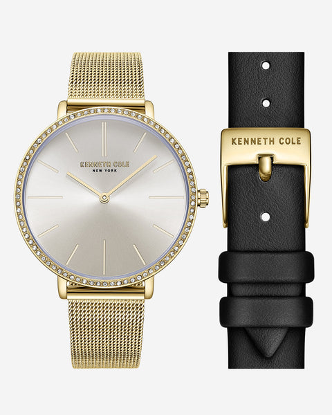 Classic Slim Mesh & Strap Watch Set | Kenneth Cole