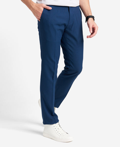 Stretch Micro Check Modern-Fit TECHNI-COLE Dress Pant