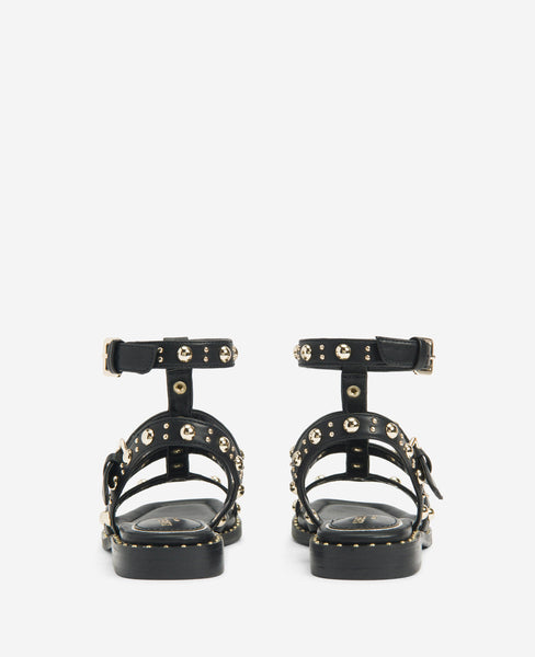 Ruby Studded Gladiator Flat Sandal Kenneth Cole