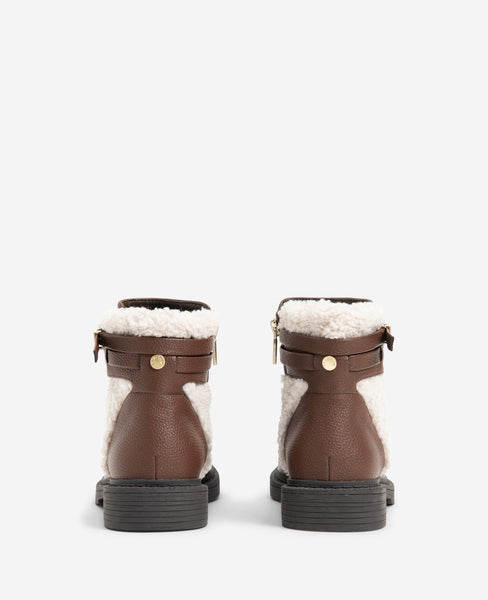 Cozy Boots with lining in chestnut/monogram brown - 6.5 (US) / Wide
