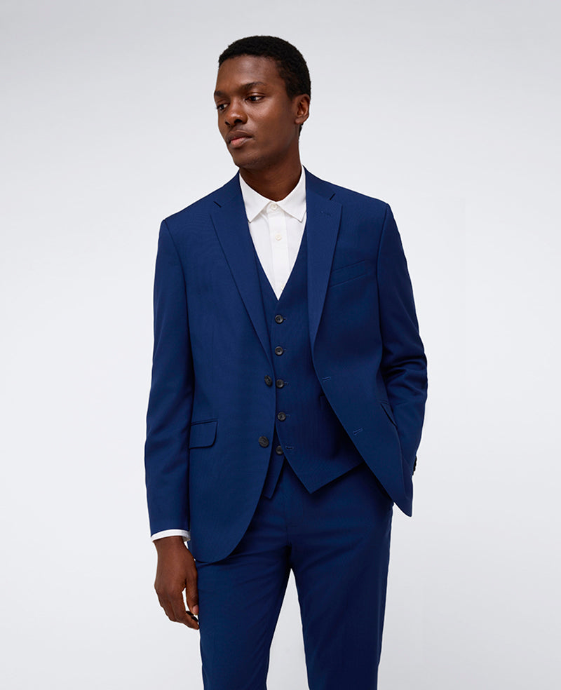 Navy blue jacket suit best sale