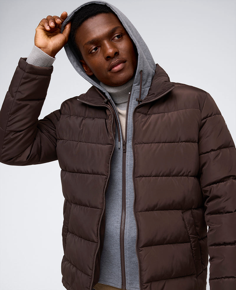 Kenneth cole reversible hooded puffer coat online