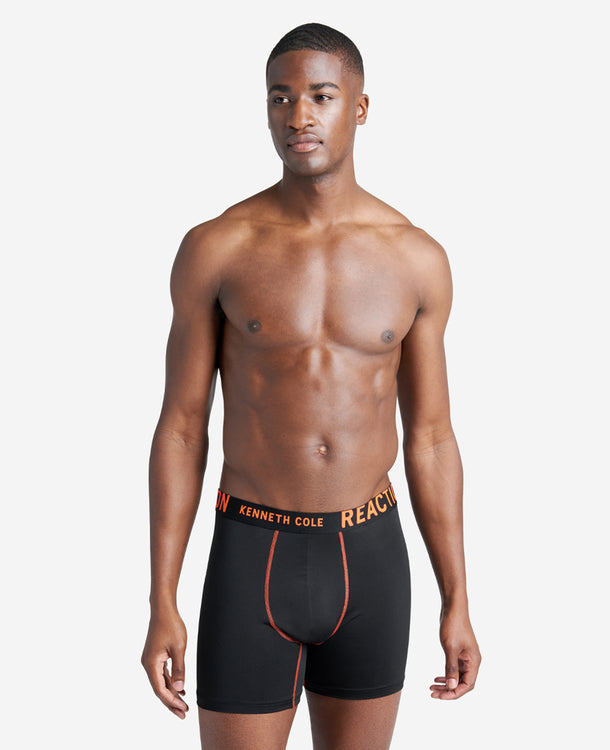 Kenneth Cole Men's Underwear - Cotton Stretch Boxer Briefs with