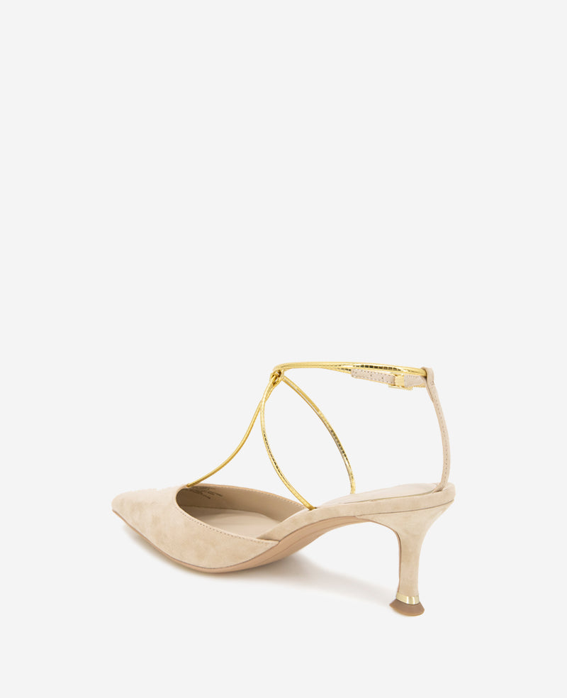 Umi T-Strap Suede Pump