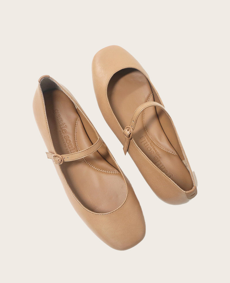 GENTLE SOULS Wynona Leather Mary Jane Ballet Flat Kenneth Cole