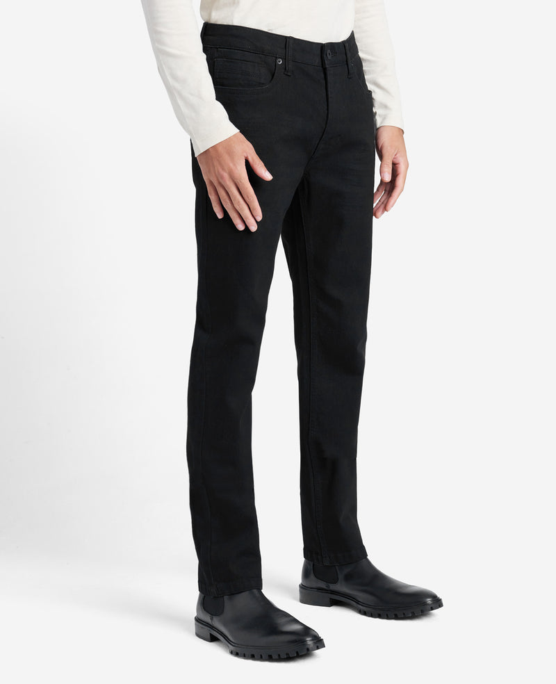 PURPLE Men's P001 Black Resin Skinny Jeans | Neiman Marcus
