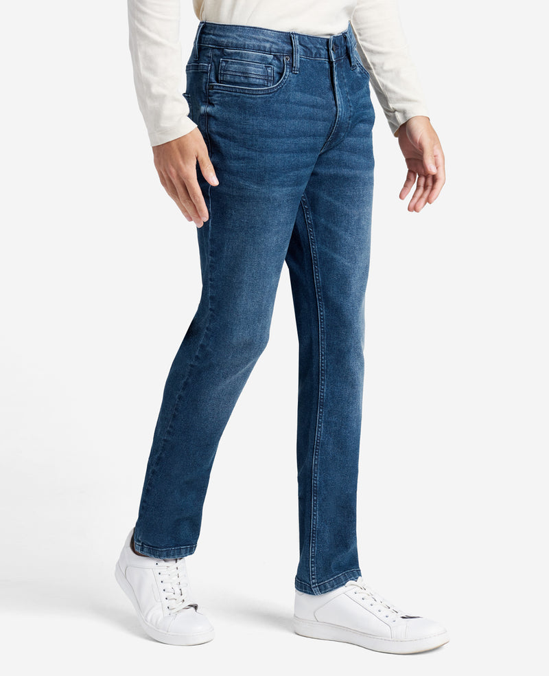 2023 New Men's Stretch Skinny Jeans Blue Solid Color Elastic Classic Jeans  Men Slim Fashion Denim Trousers Male Streetwear - AliExpress
