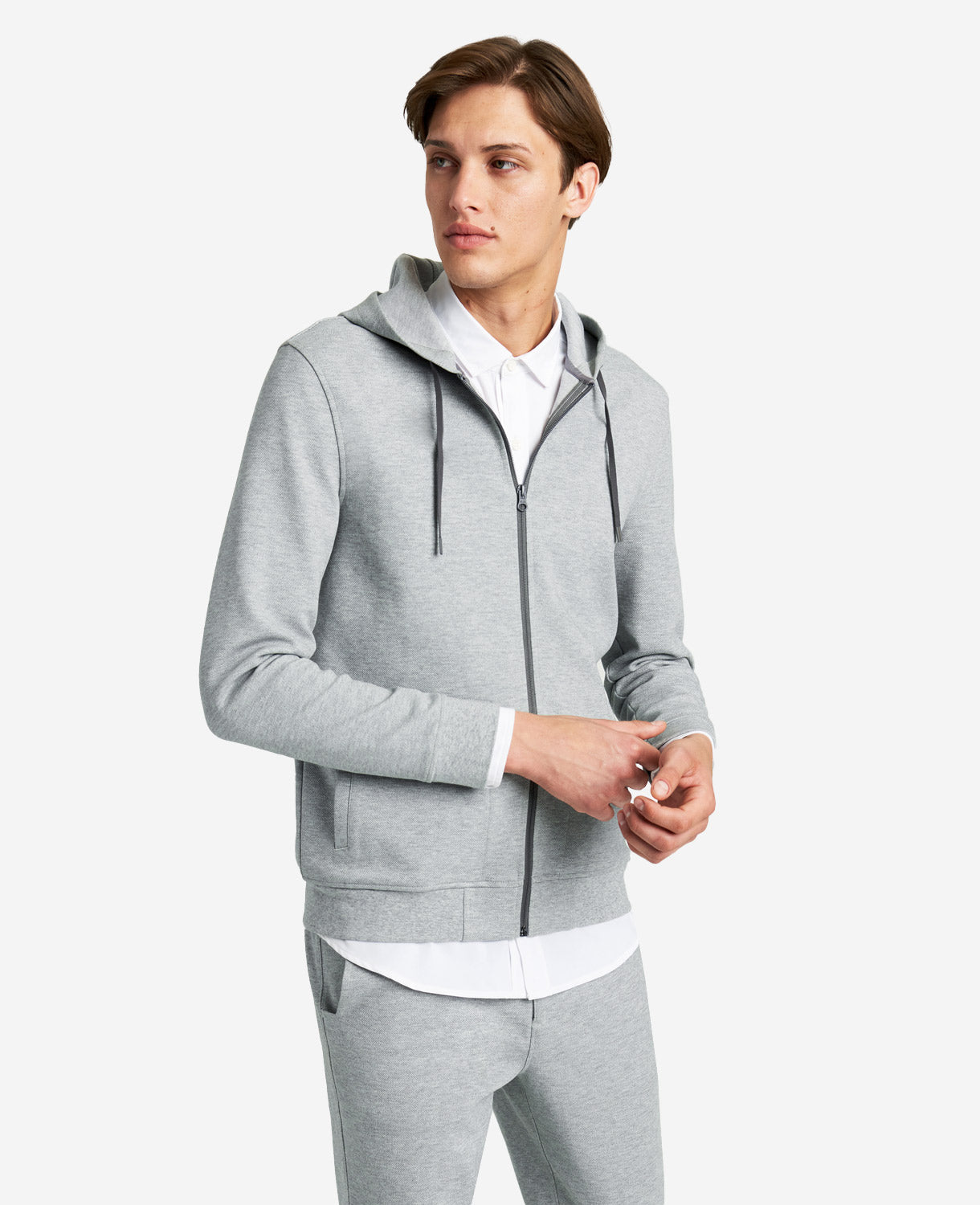 Knit Flex Zip Hoodie | Kenneth Cole