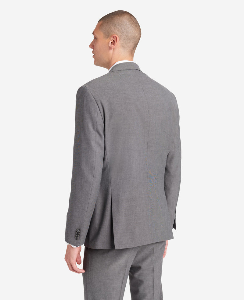 Reaction Kenneth Cole Kenneth Cole Reaction Slim Fit Stretch Suit Separate Jacket in Silver Size 38S by Kenneth Cole