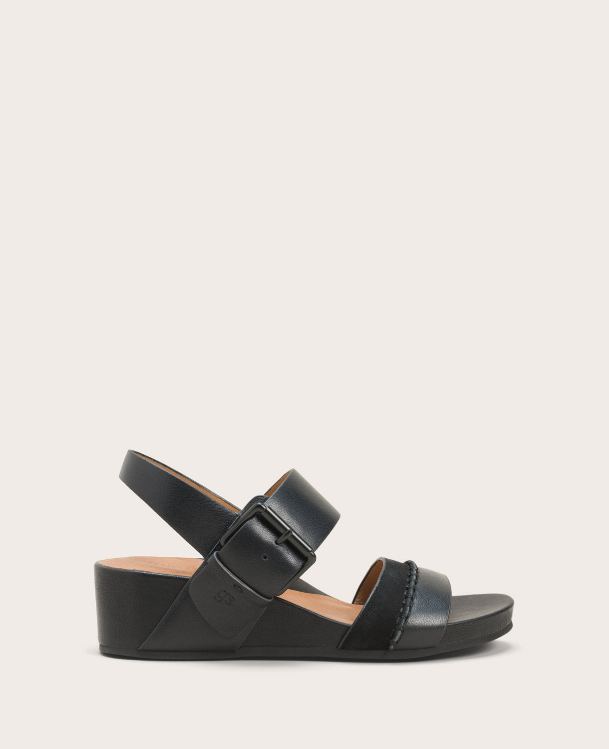 GENTLE SOULS - Giulia Leather and Suede Platform Wedge Sandal | Kenneth ...