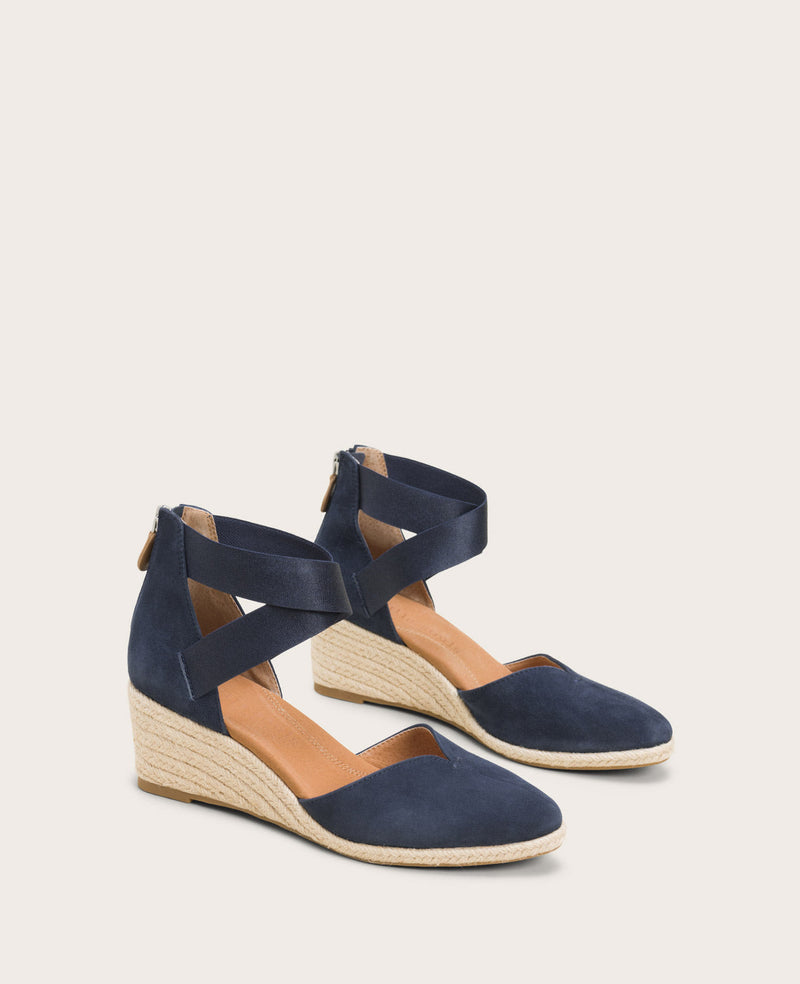 Chambray espadrille wedges on sale