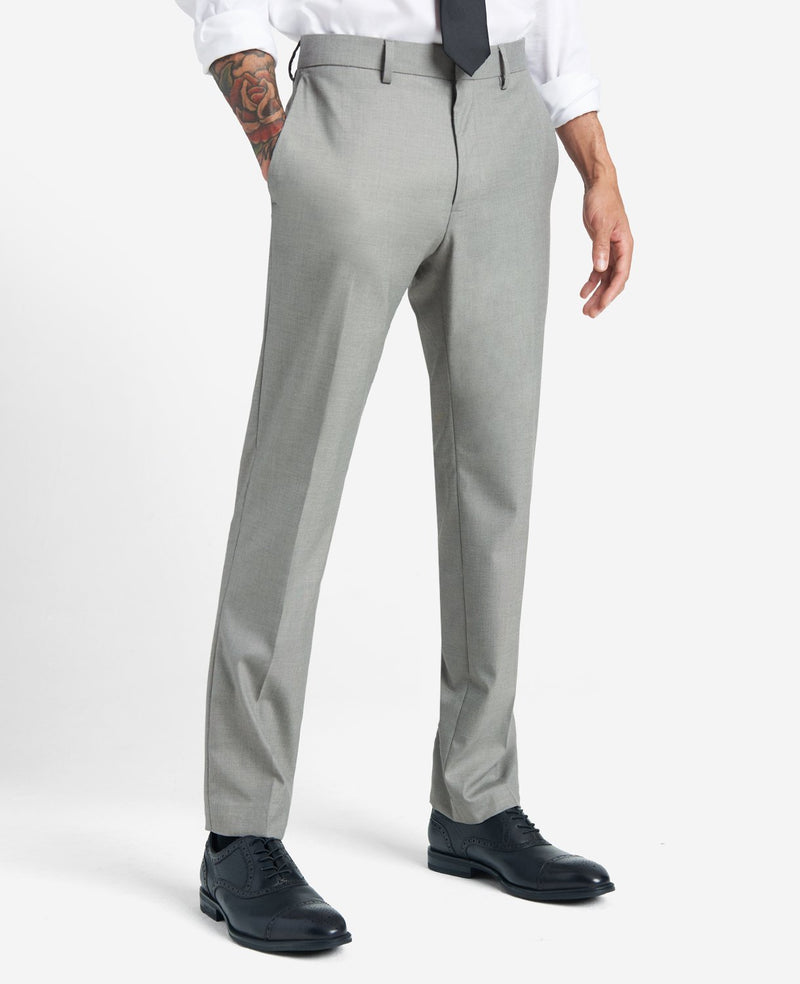 Farah Flexi-Waist Mens Trouser - Grey - Trousers from Fields Menswear UK