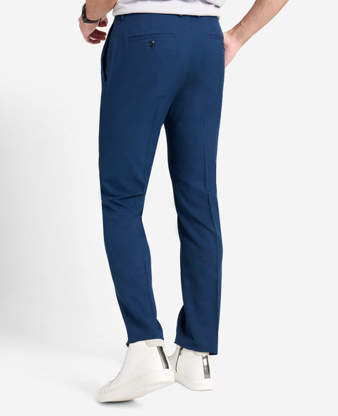 Stretch Micro Check Modern-Fit TECHNI-COLE Dress Pant