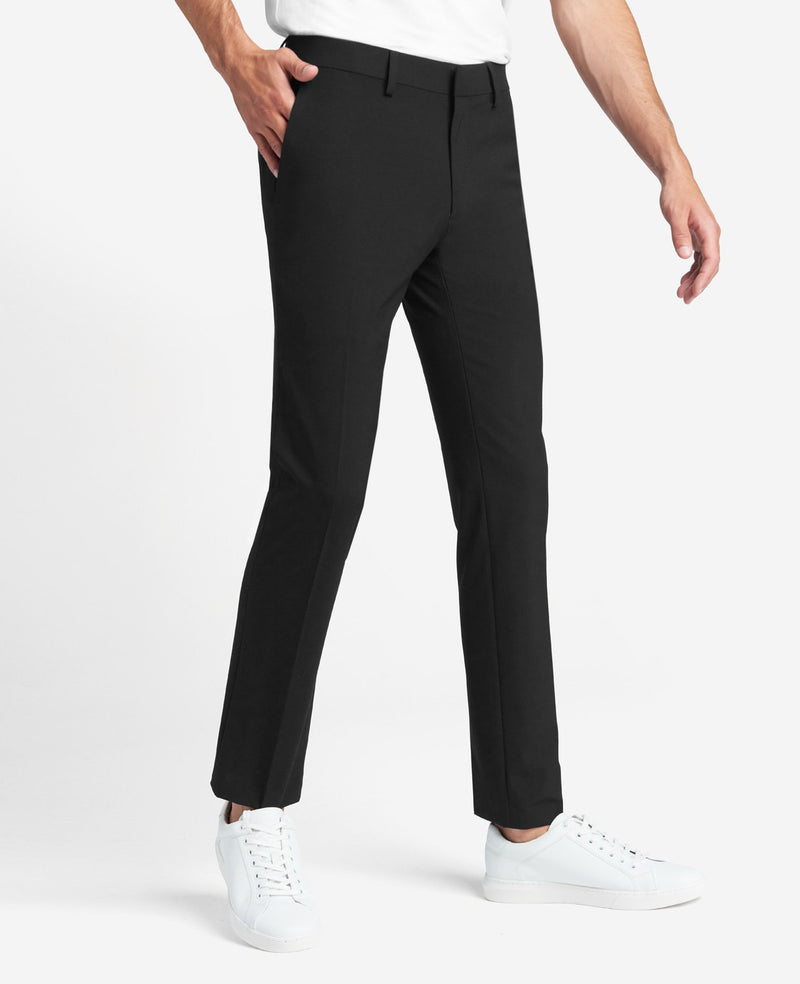 Stretch Solid Skinny-Fit Flex Waistband Dress Pant | Kenneth Cole