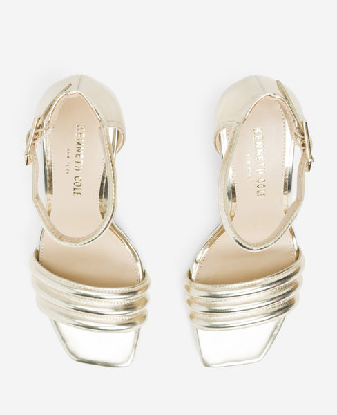 Buy Gold Heeled Sandals for Women by Fyre Rose Online | Ajio.com