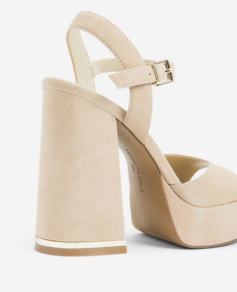 Dolly Ankle Strap Platform Heeled Sandal