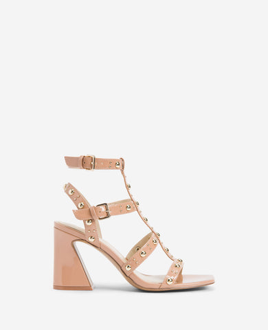 Sapha Studded Block Heel Sandal Kenneth Cole