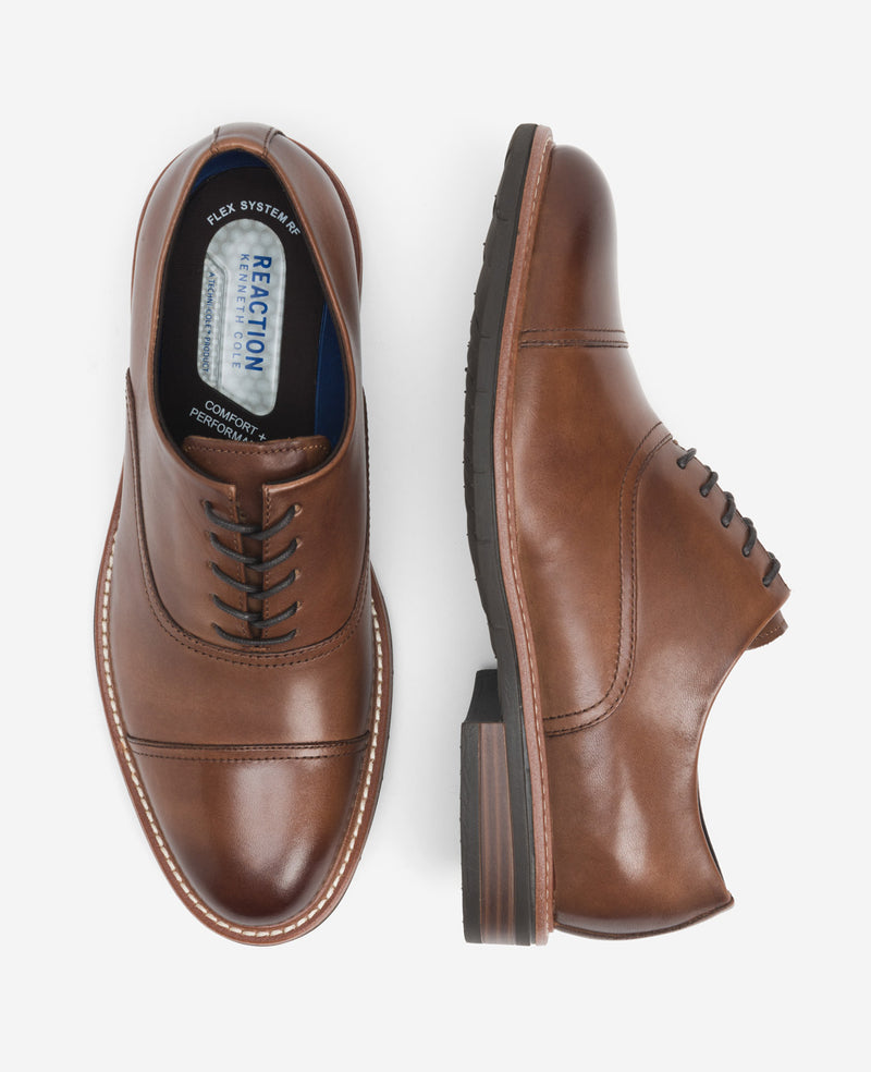 REACTION - Klay Cap Toe Oxford with Flex | Kenneth Cole